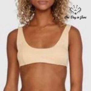 RVCA Run Wild Scoop Neck Bikini Top Size L